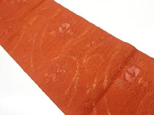 本場筑前博多花唐草模様織出し名古屋帯